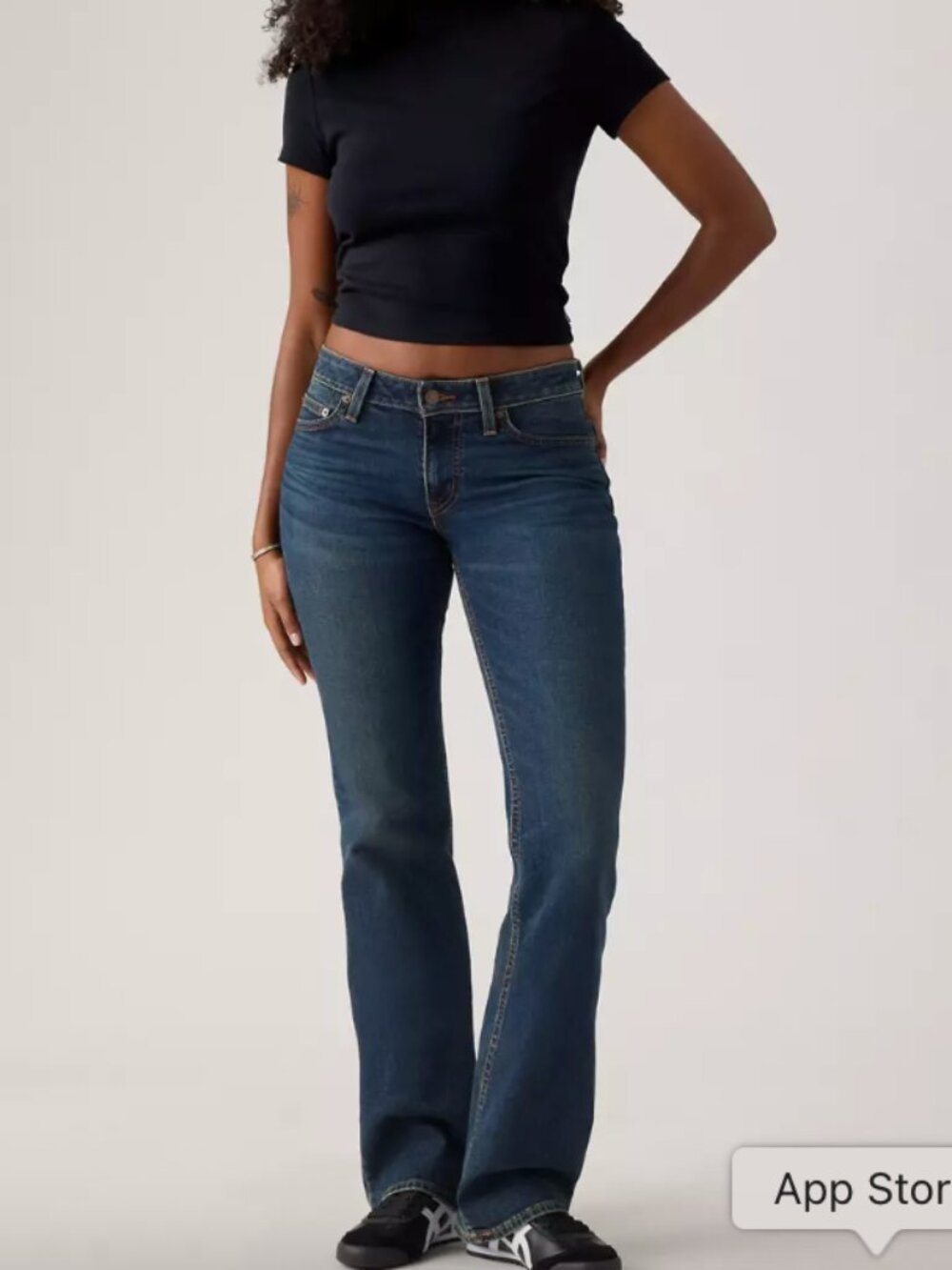 Levi's Women’s 518 Super Low Dark Blue Flared Jeans